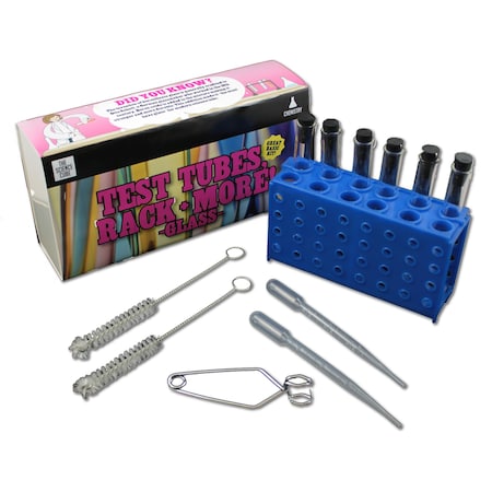 Supertek Test Tubes, Rack and More, Glass PH96008-S3